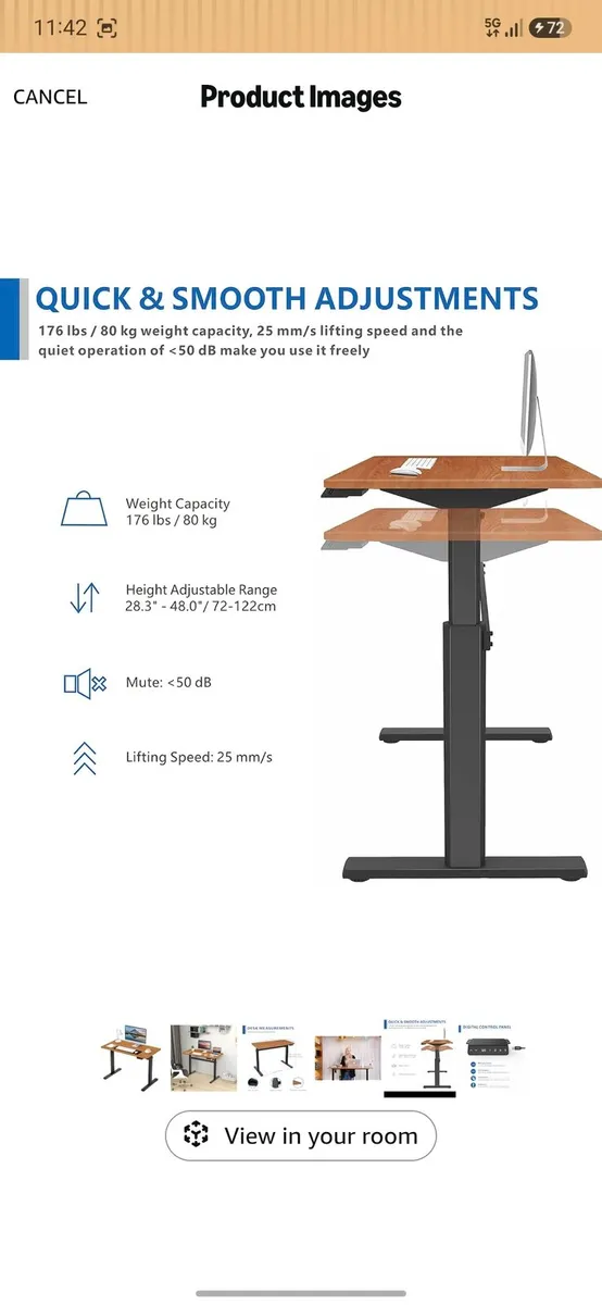 Adjustable Electric Desk - Image 4