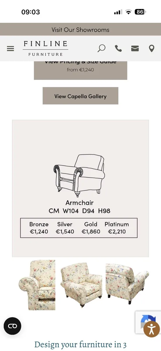 Armchair Finline Capella - Image 3