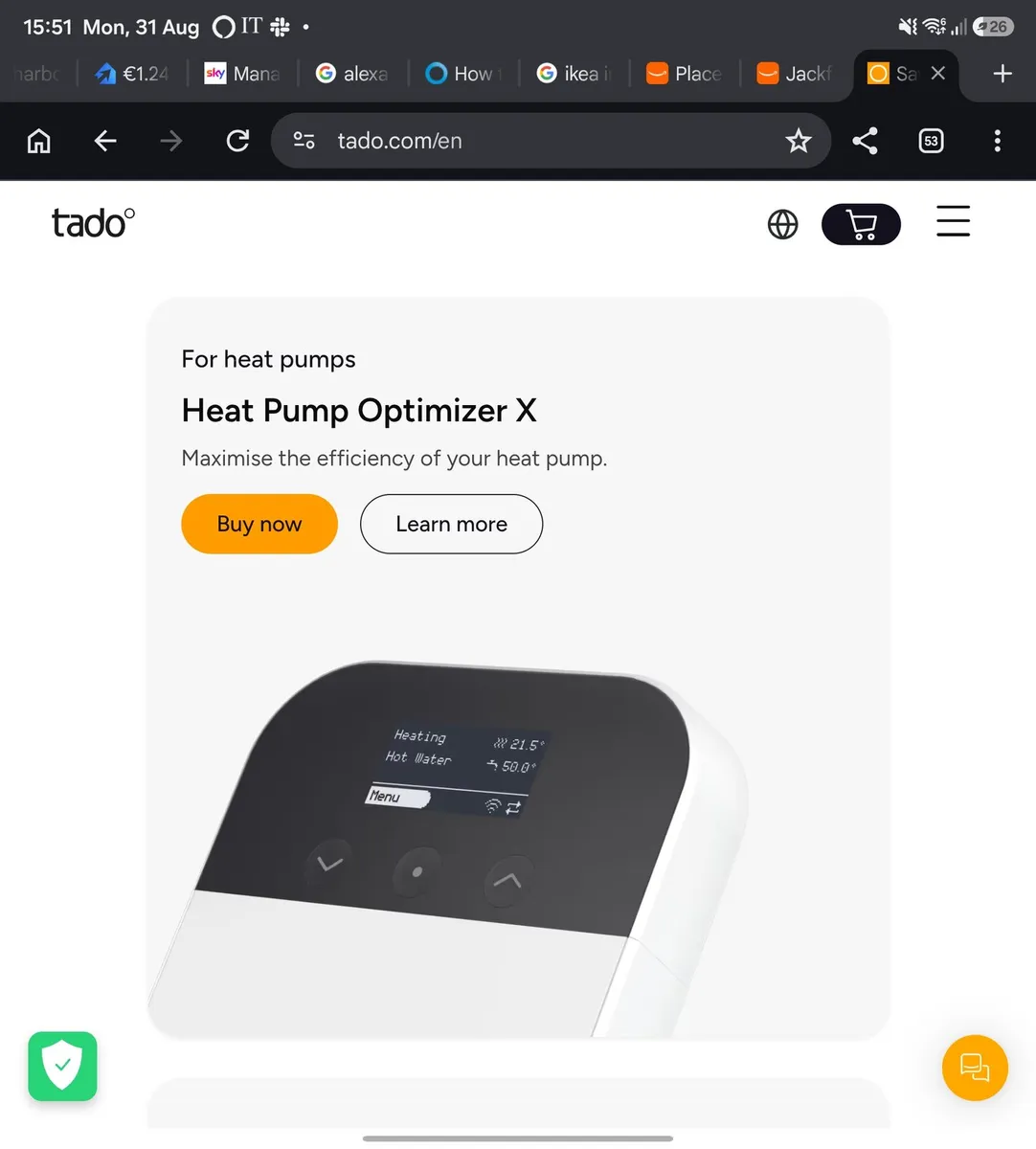 Tado° Heat Pump Optimizer X - Image 4
