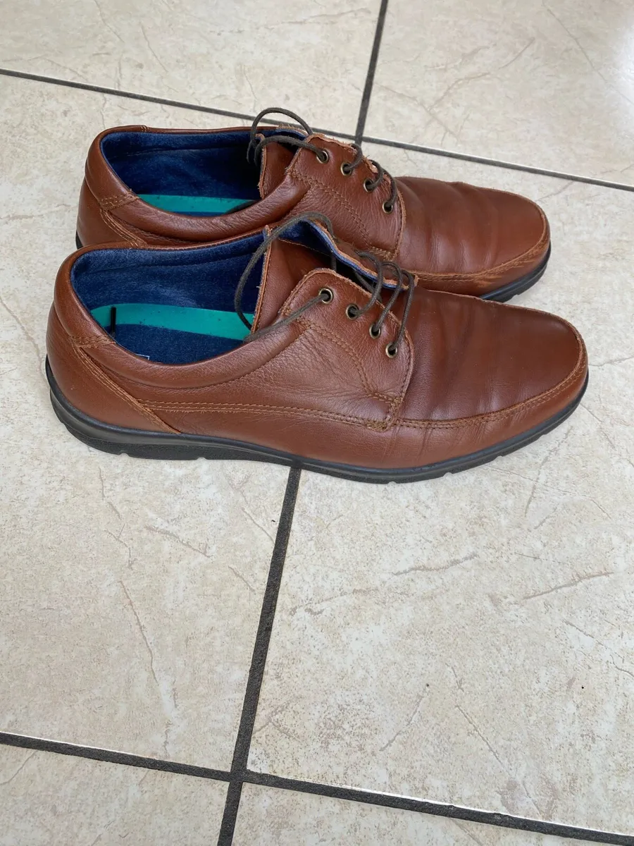 Mens Pitillos Leather Shoes, Size 43, As New - Image 2