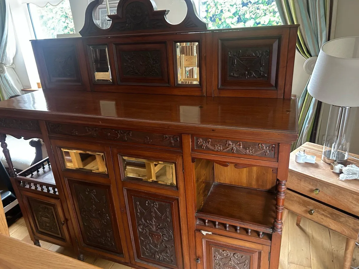 Solid Mahogany Side Board - Image 1