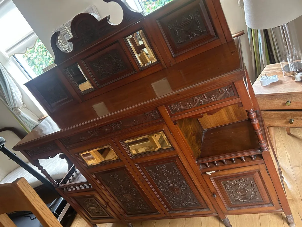 Solid Mahogany Side Board - Image 2