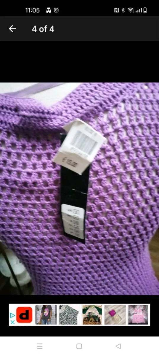 Lilac knitted top from Penny's New with tags. Size - Image 4