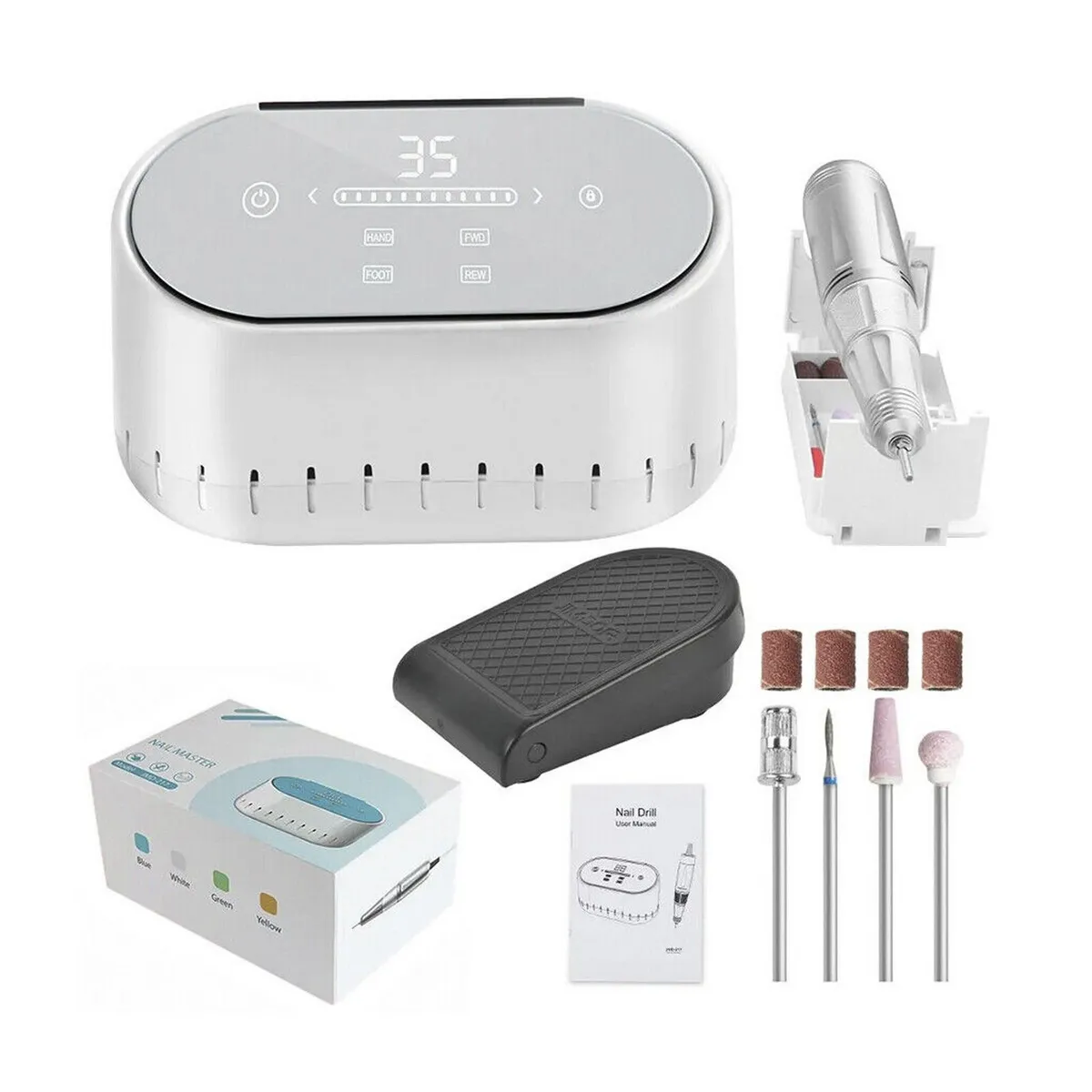 Professional 35000RPM 60W Electric Nail Drill - Image 4