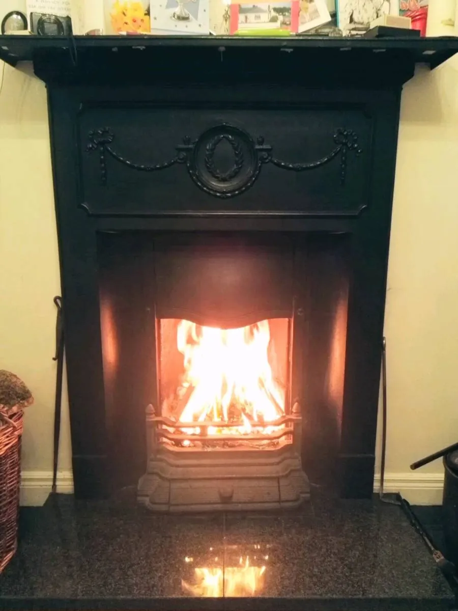 Original Victorian Cast Iron Fireplace - Image 1
