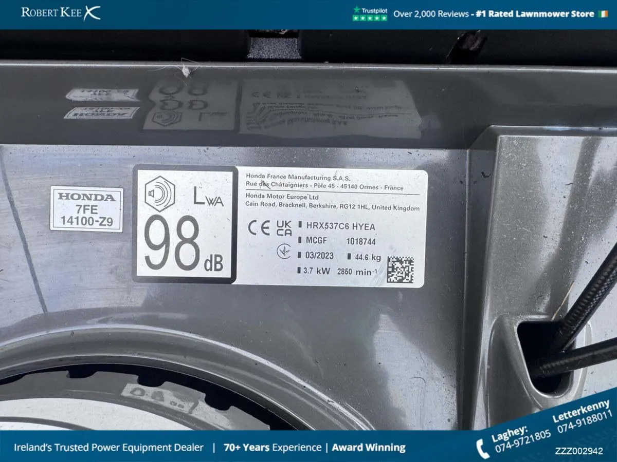 Honda HRX537HYE Walk-Behind Lawnmower – ZZZ002942 - Image 3