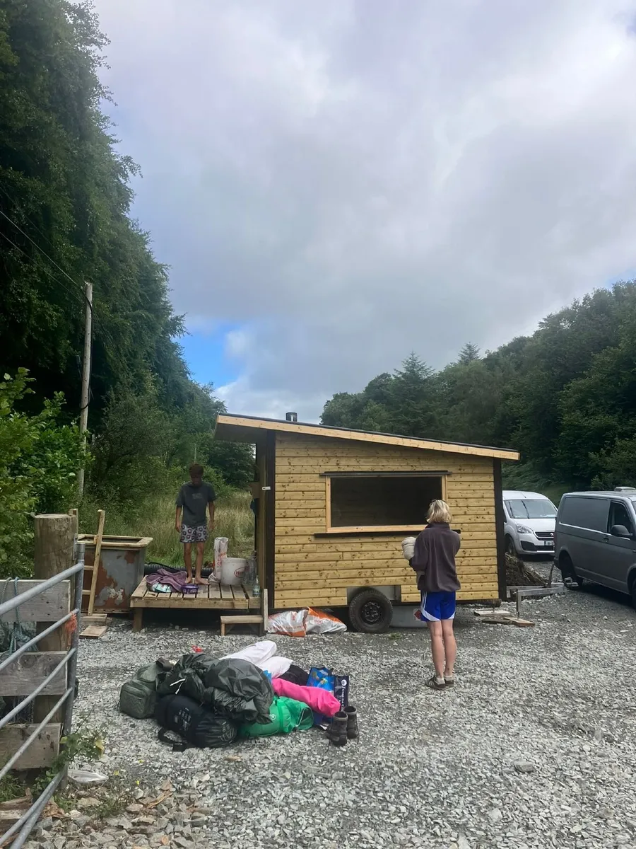 🔥 10-Person Mobile Wood-Fired Sauna + Cold Plunge - Image 1
