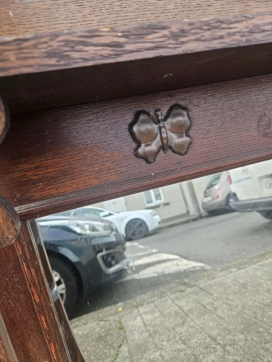 Vintage Antique Overmantle Mirror - Image 2