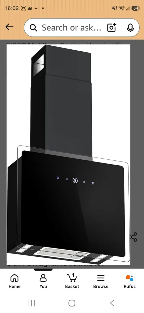 Cooker Hood = Fireglass - Image 3