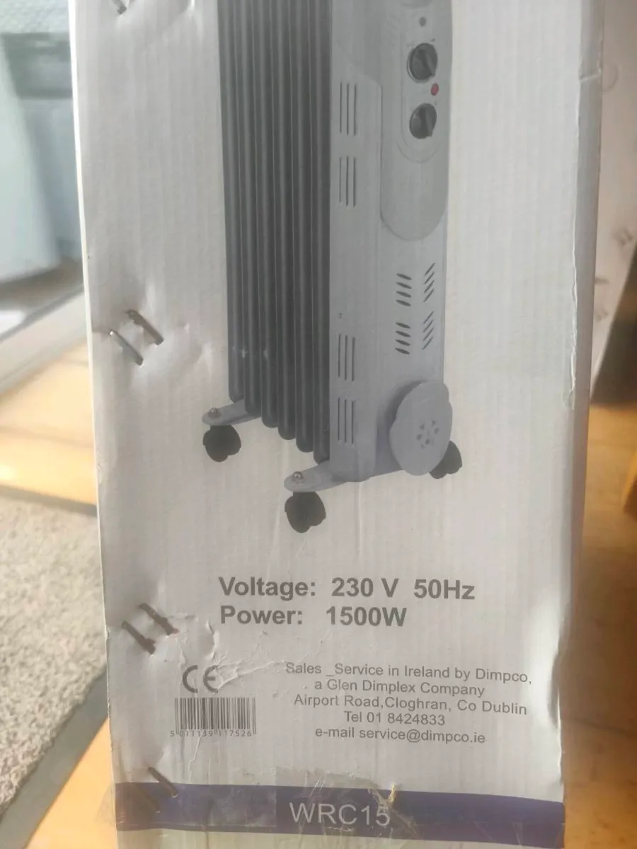 Oil-Filled Electric Radiator – 1500W - Image 1