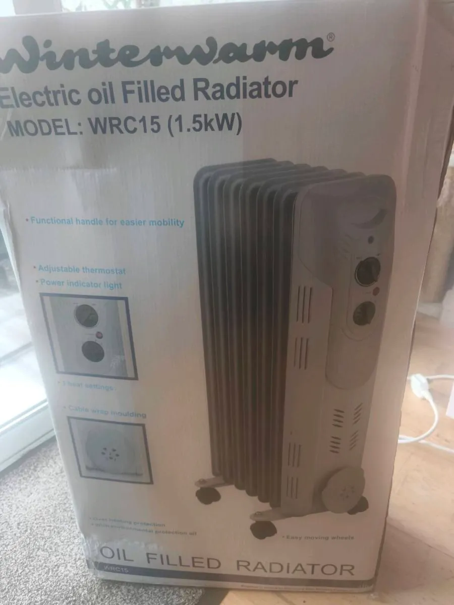 Oil-Filled Electric Radiator – 1500W - Image 2