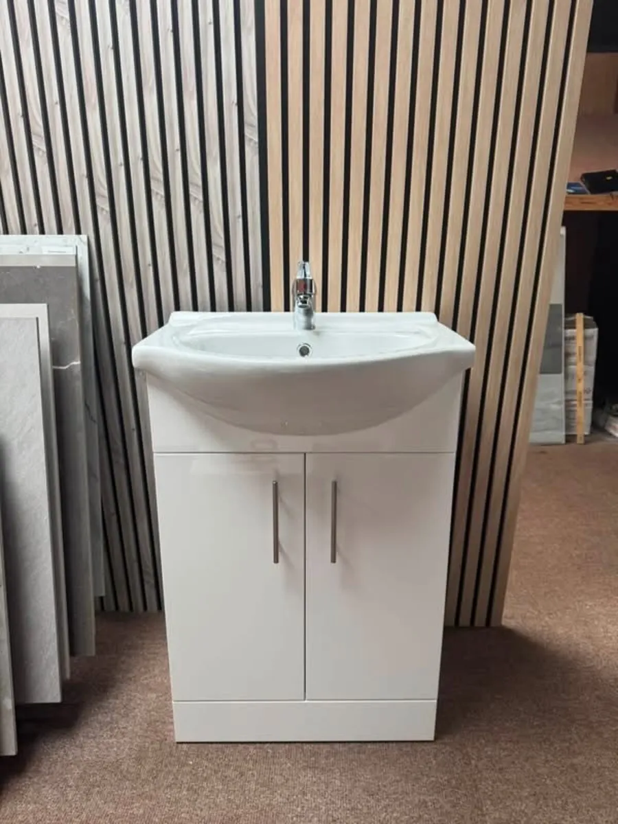 Clearance Deal - White Vanity Unit & Sink
