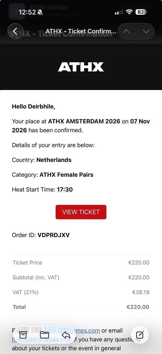 ATHX Amsterdam Ladies Doubles - Image 1
