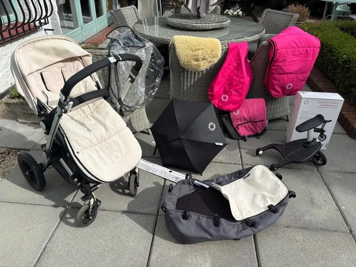 Bugaboo Cameleon Complete Bundle | Bassinet | Wheeled Board | Genuine Accessories - Image 1