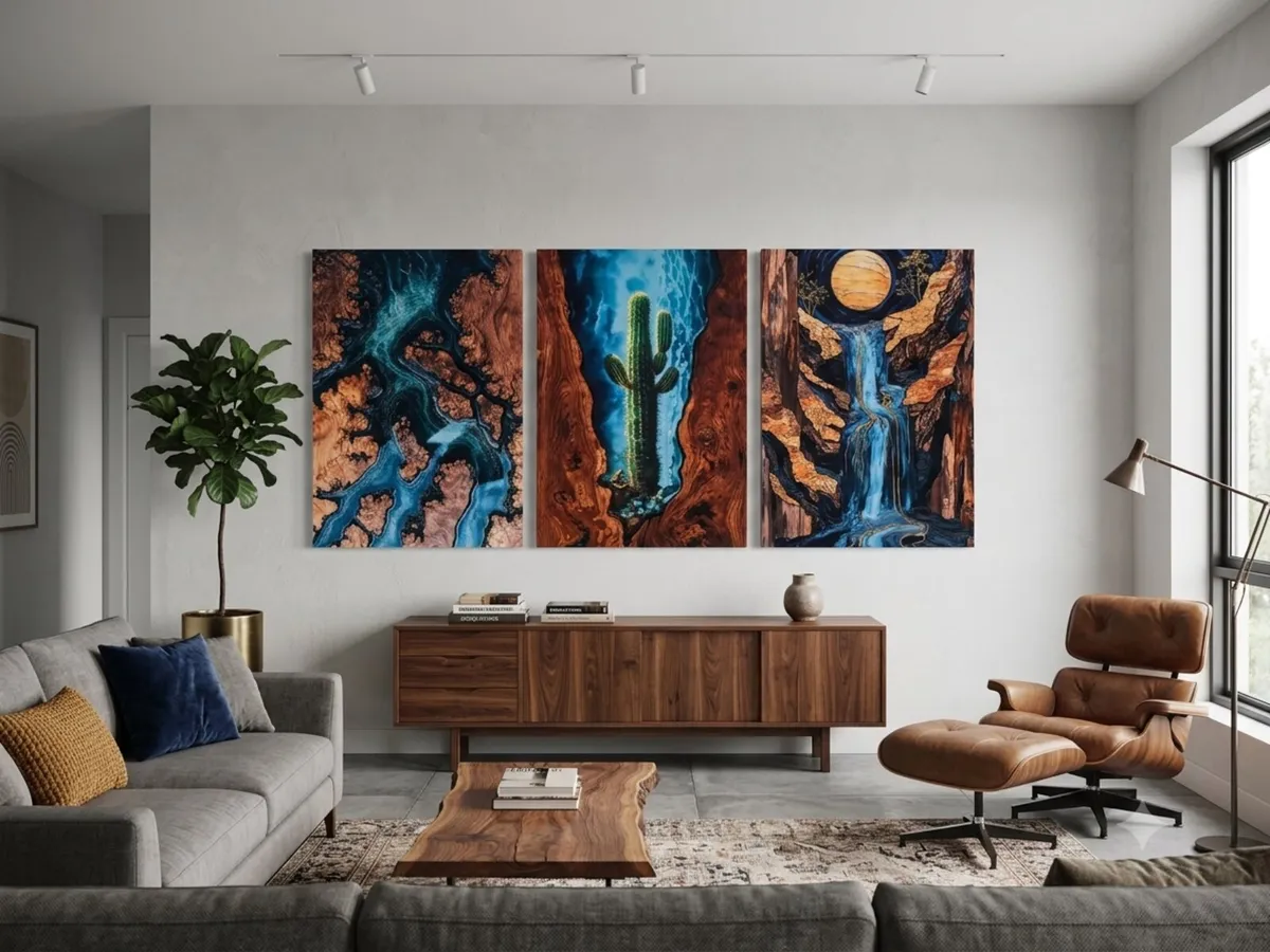 3 large canvas 46x66cm - Image 3
