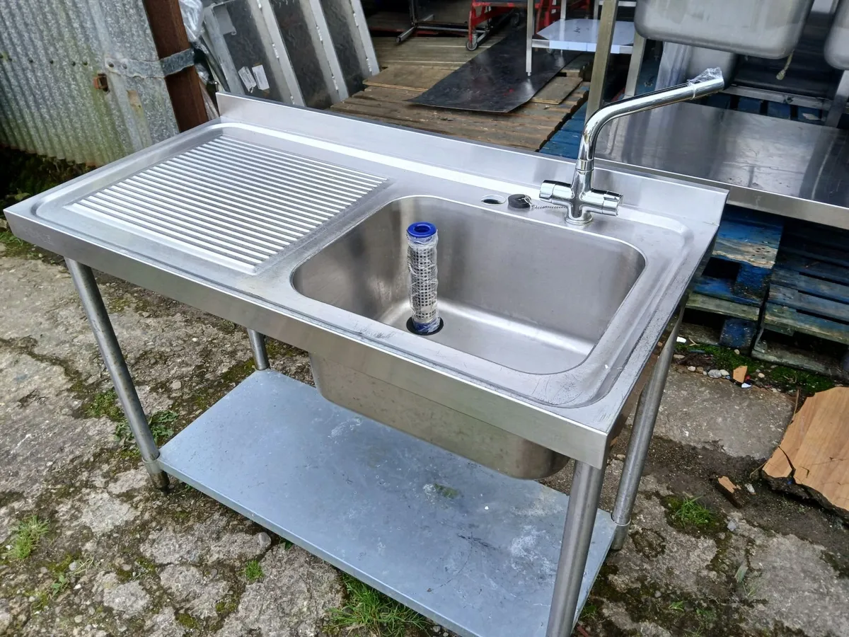 Staneless steel cabbinet sink unit complete - Image 2