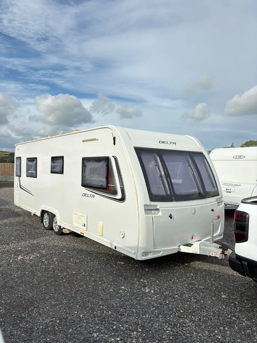 2014 Lunar 4 Berth Fixed Island Bed Caravan - Image 2