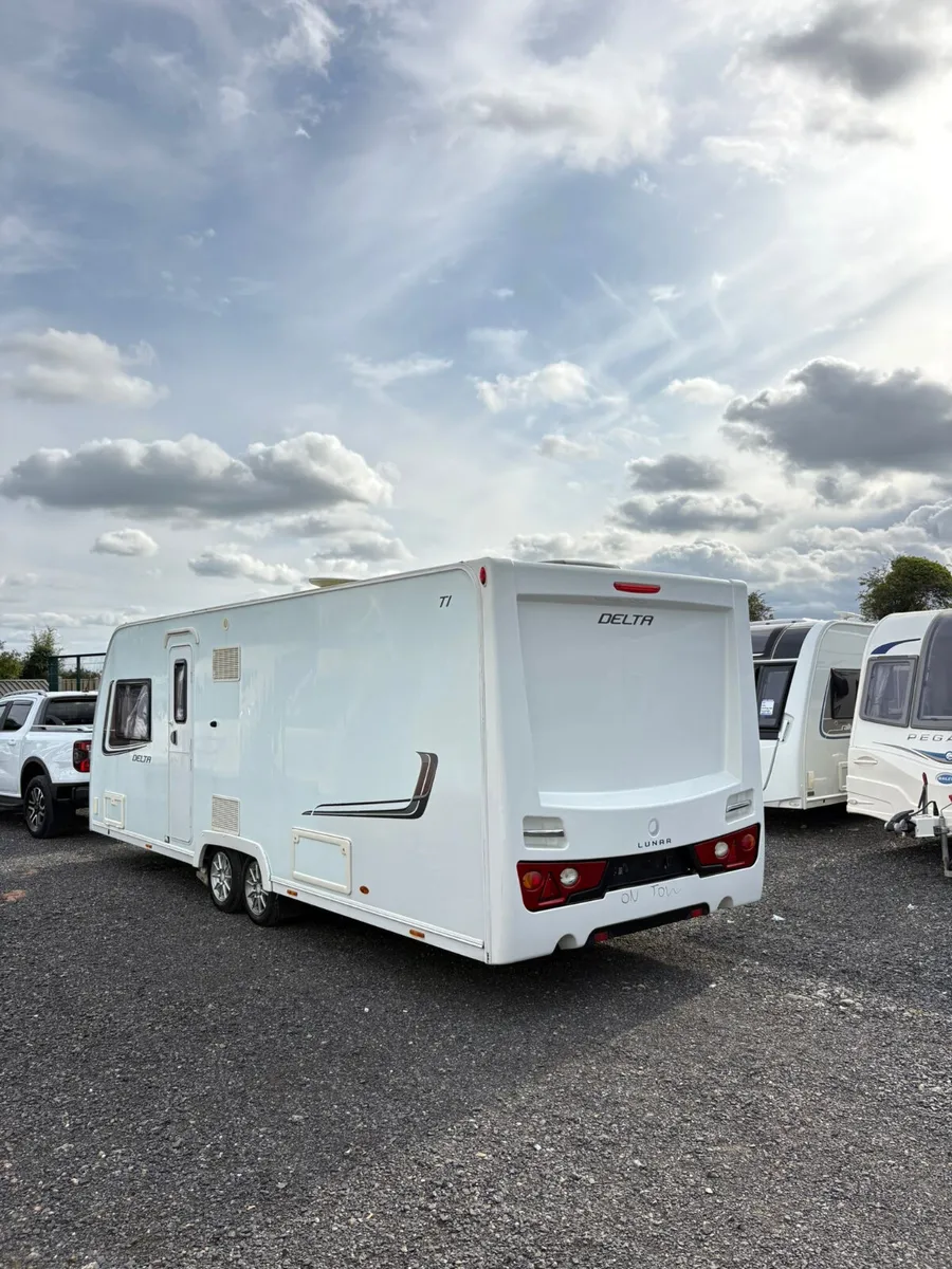 2014 Lunar 4 Berth Fixed Island Bed Caravan - Image 3