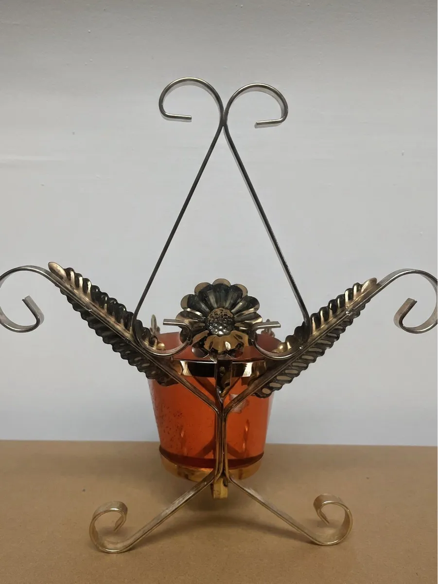 Vintage brass and copper planter - Image 2