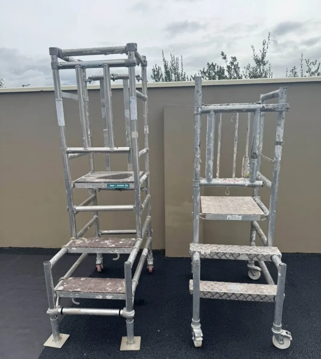 2 Stepfold podium access aluminium towers - Image 1