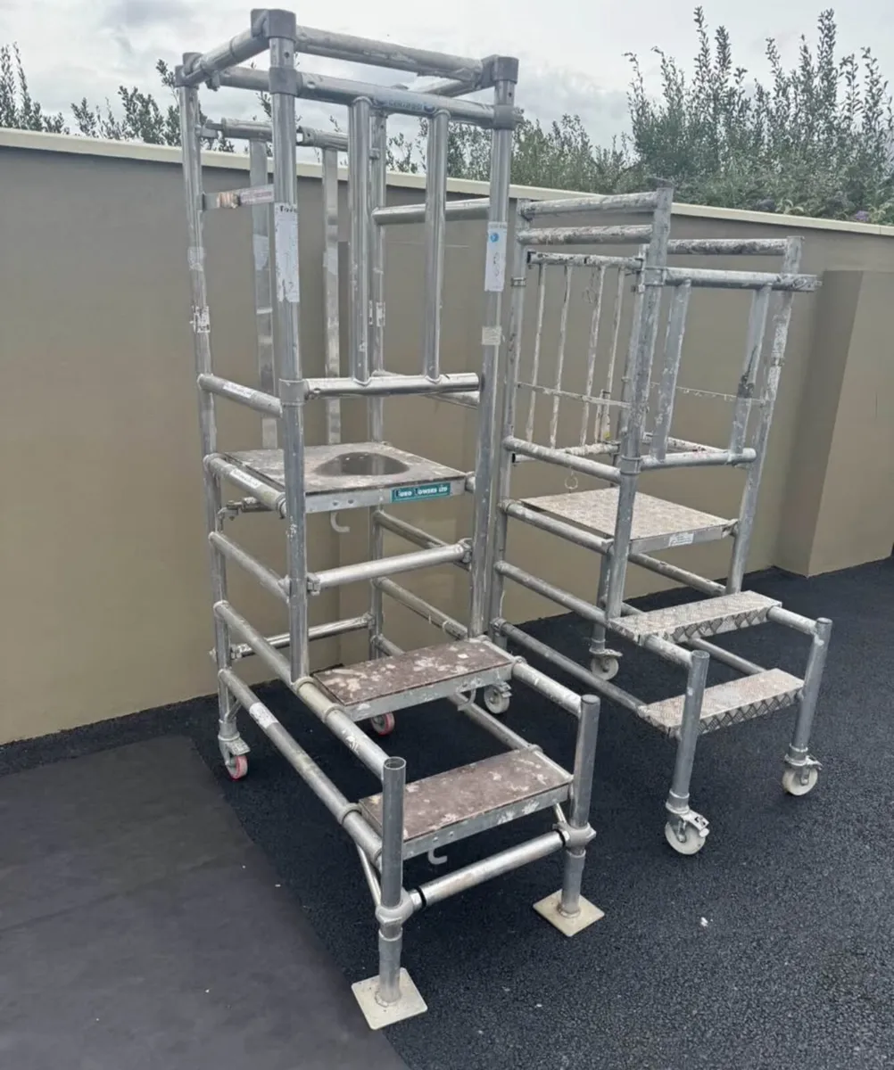 2 Stepfold podium access aluminium towers - Image 2