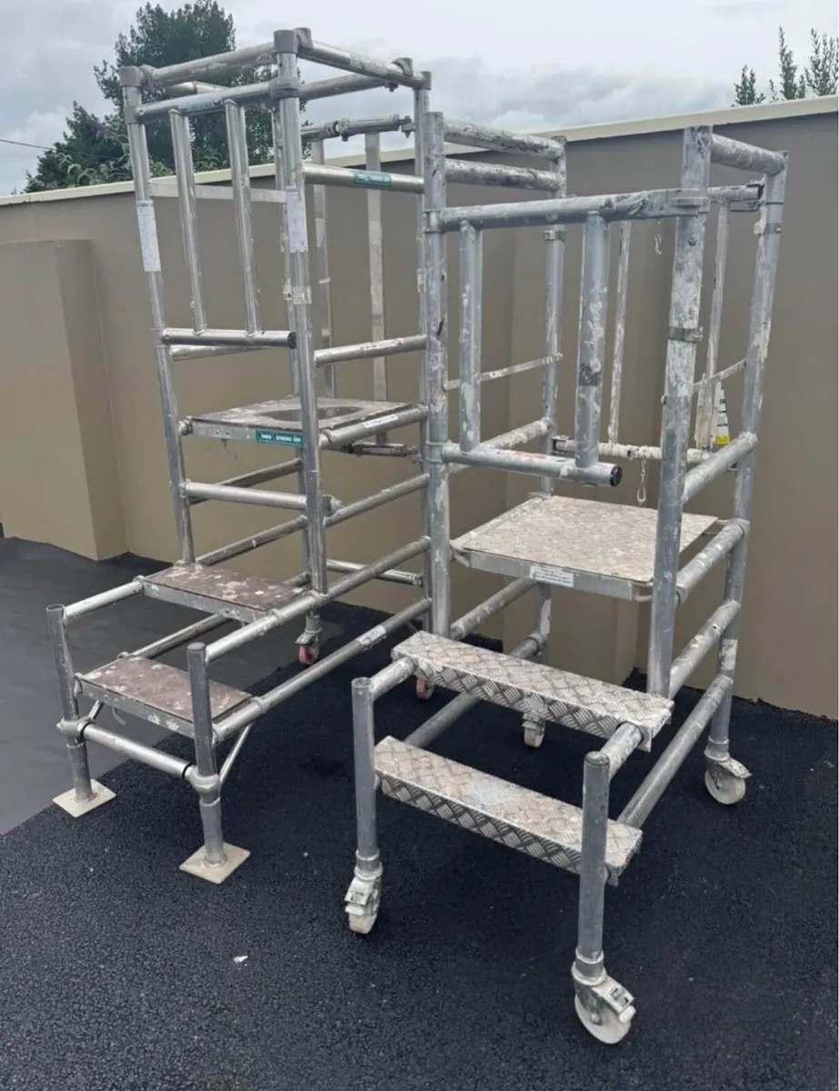 2 Stepfold podium access aluminium towers - Image 3