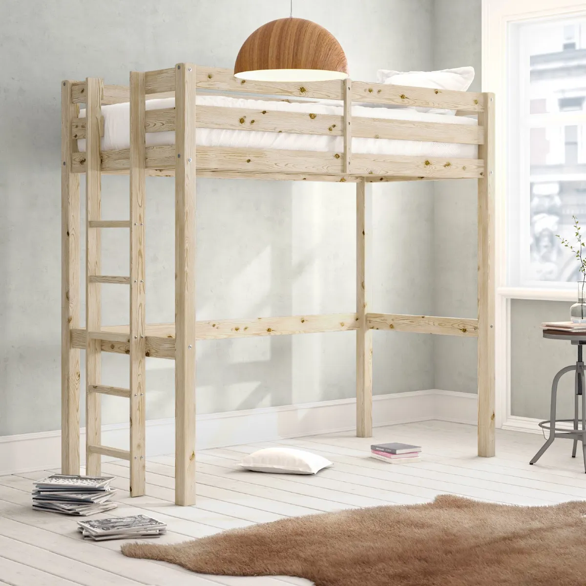 Loft bed + Latex Mattress (90*200) - Image 2