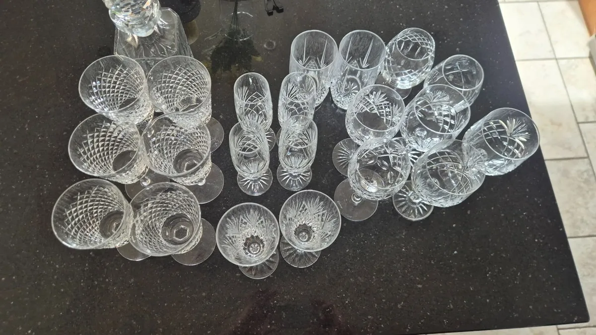 Set of Waterford Crystal glasses & decanter - Image 2
