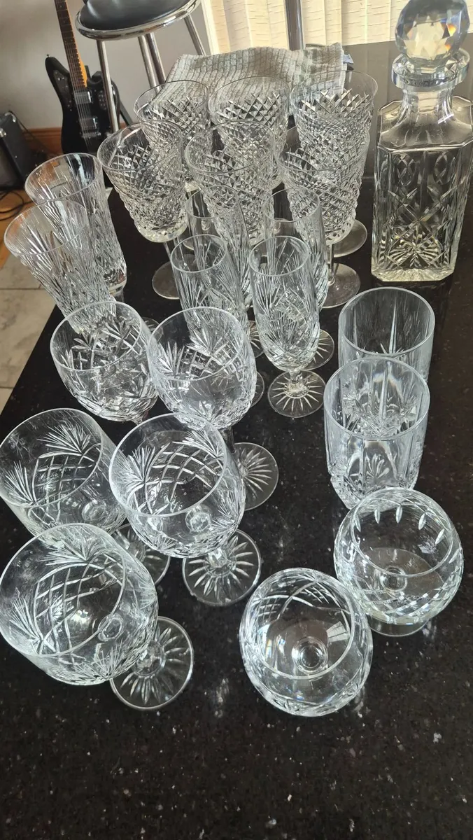Set of Waterford Crystal glasses & decanter - Image 4