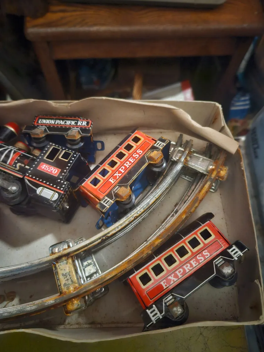 Vintage Tinplate Haji Train Set Made in Japan - Image 4