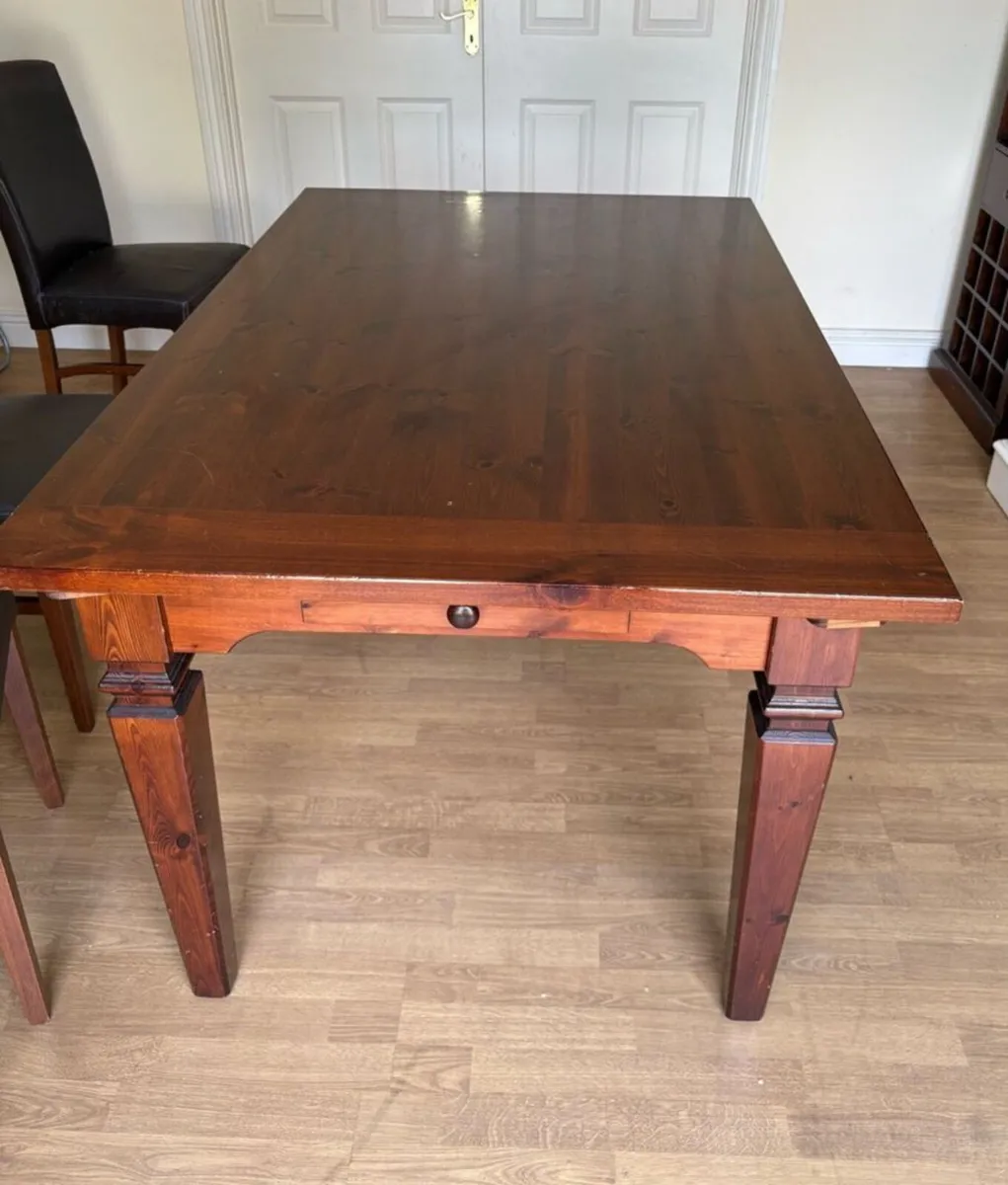 Solid 5Ft Extendable Wooden Kitchen Dining Table - Image 2
