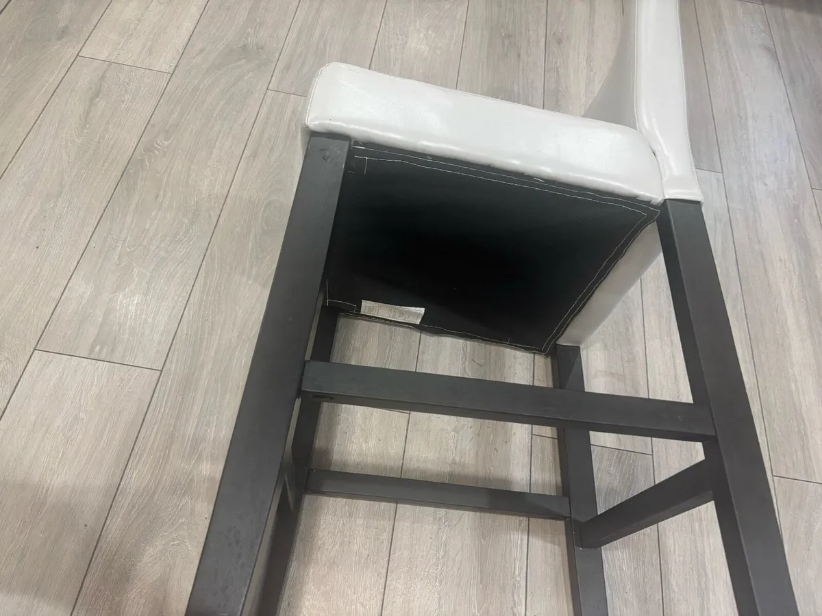 2 Grey Breakfast Bar Stools - Image 4