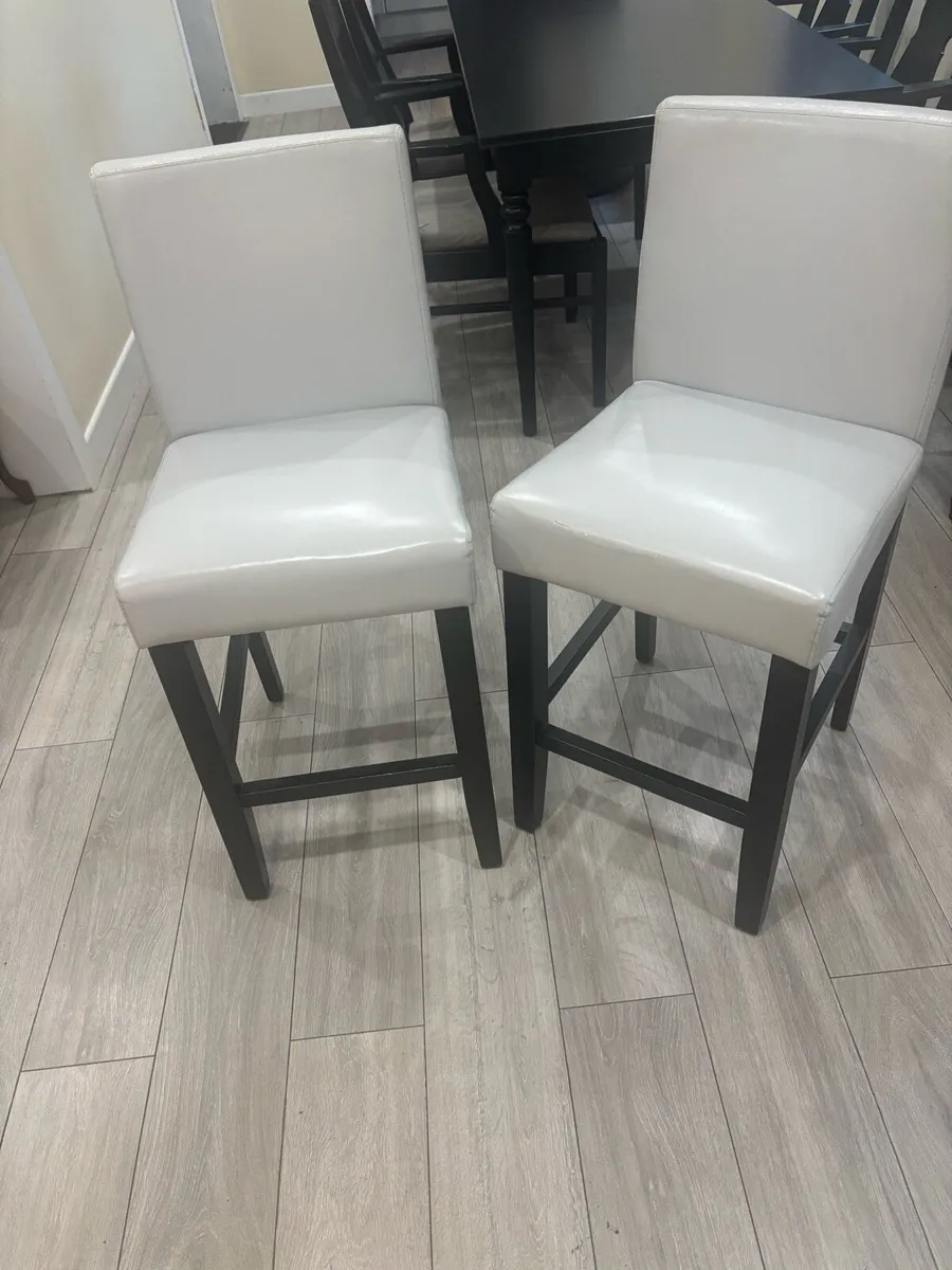 2 Grey Breakfast Bar Stools - Image 1