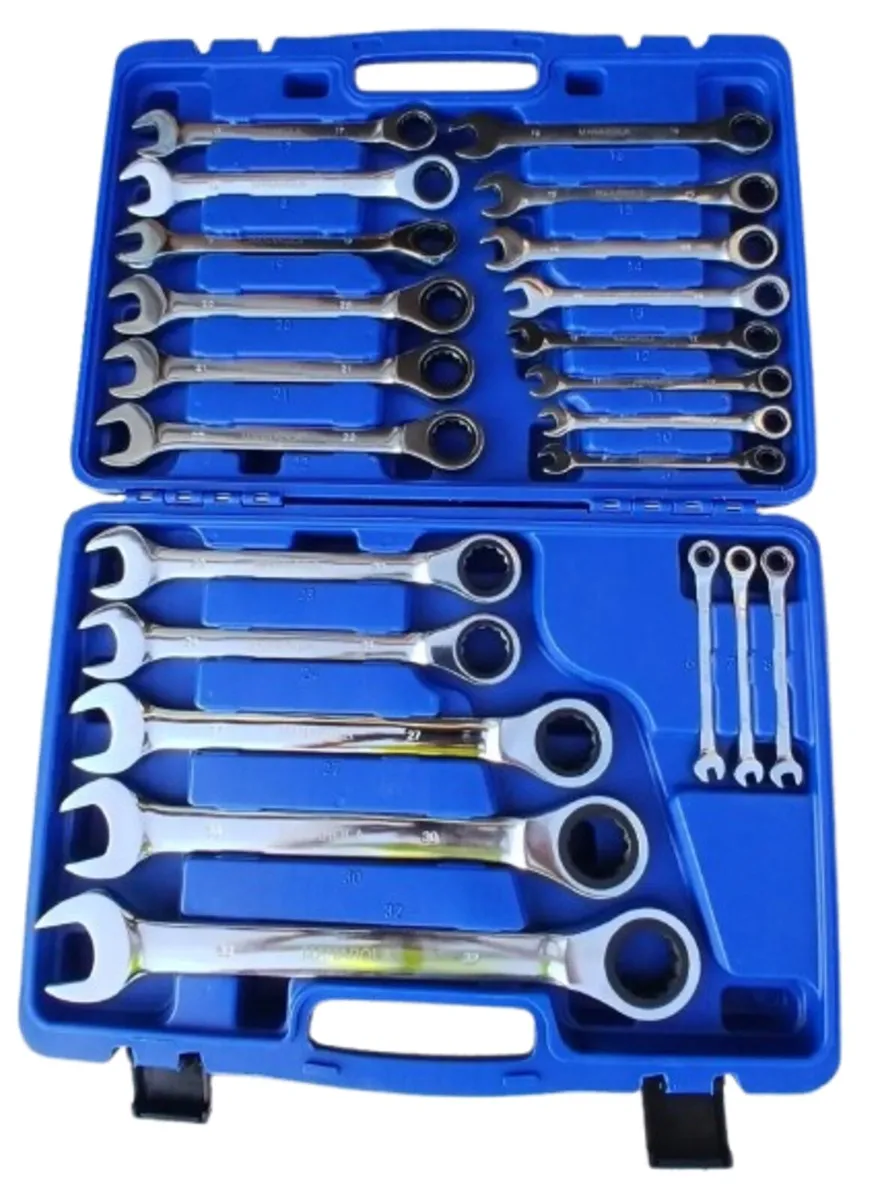 MANAROLA 22PC COMBINATION RATCHET WRENCH SET - Image 1