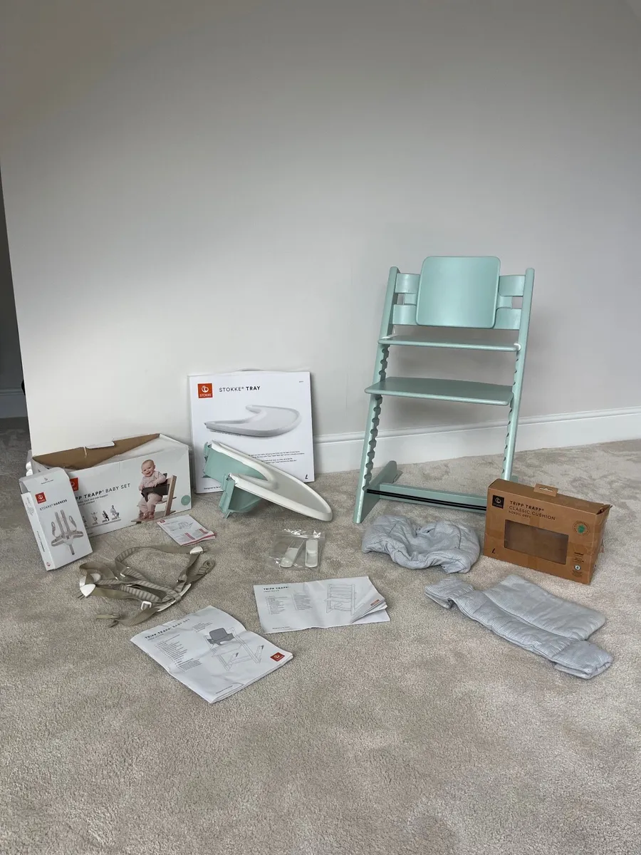 Stokke Tripp Trapp High Chair with Tray & Cushion - Image 2