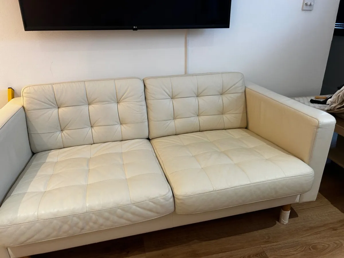 Real leather sofa - Image 1