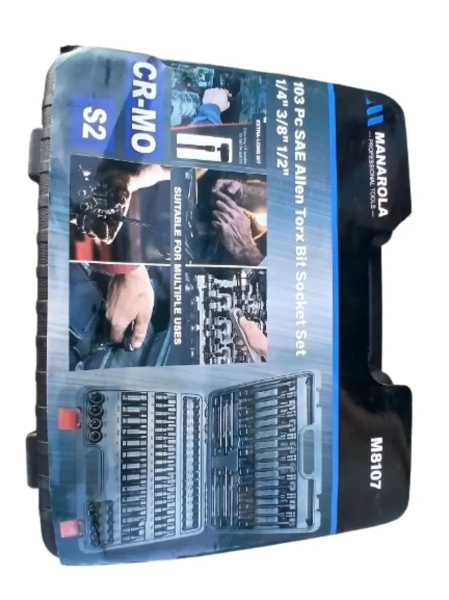 MANAROLA 103PC SAE ALLEN & TORX BIT SOCKET SET - Image 2
