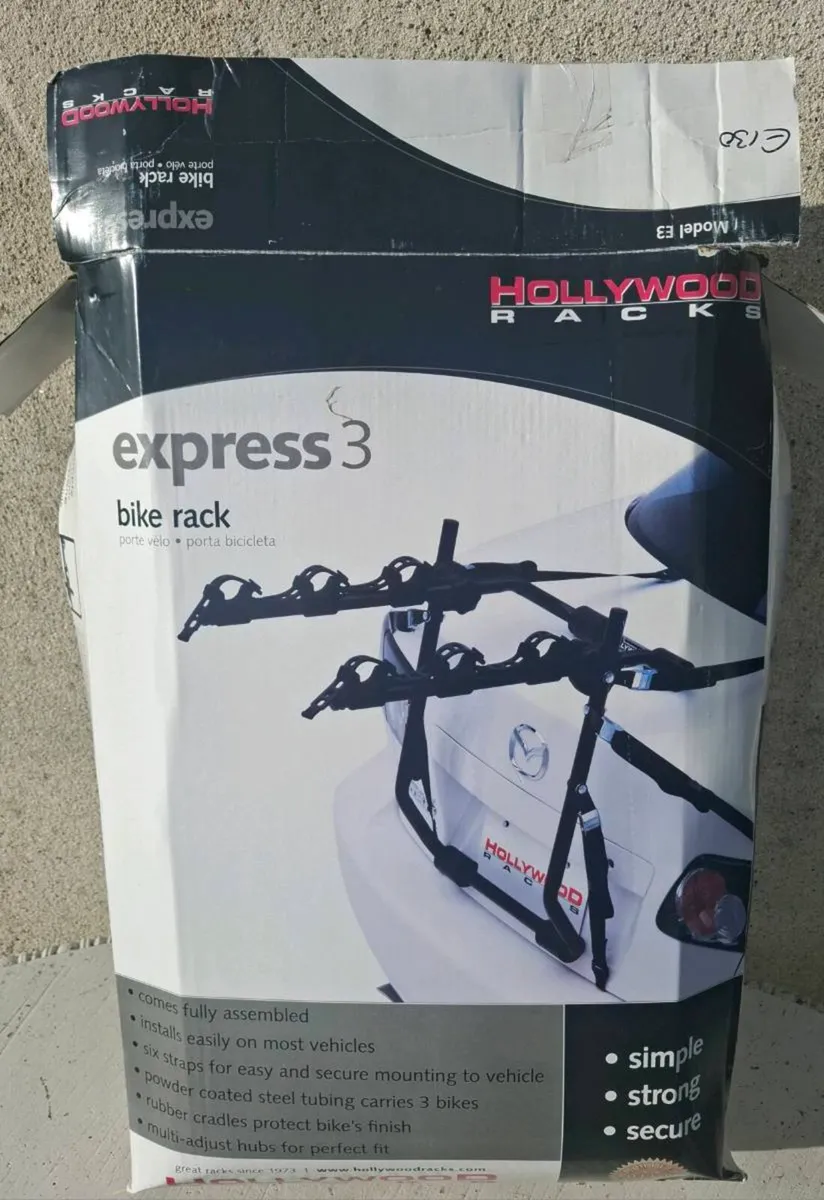 Hollywood Express 3 Bike Rack - Image 1