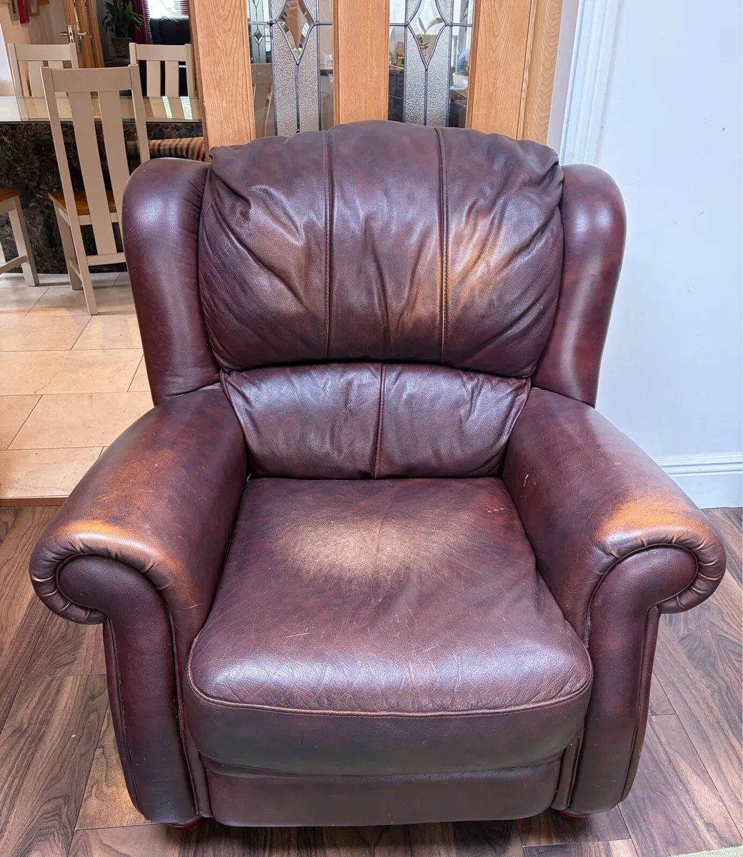 Leather armchair