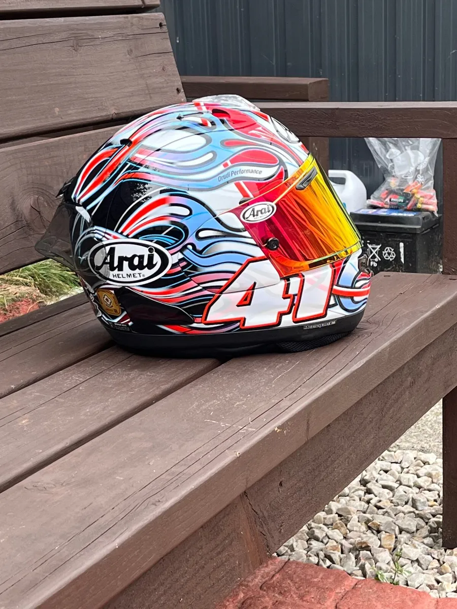 Arai rx7 wsbk haga helmet