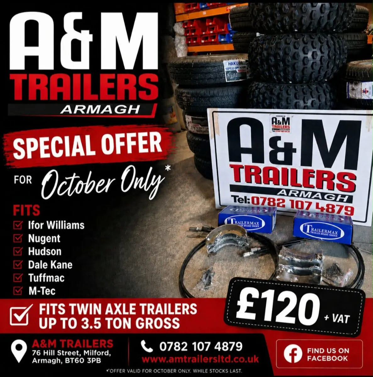 Trailer brakes & cables **** special offer *** - Image 1