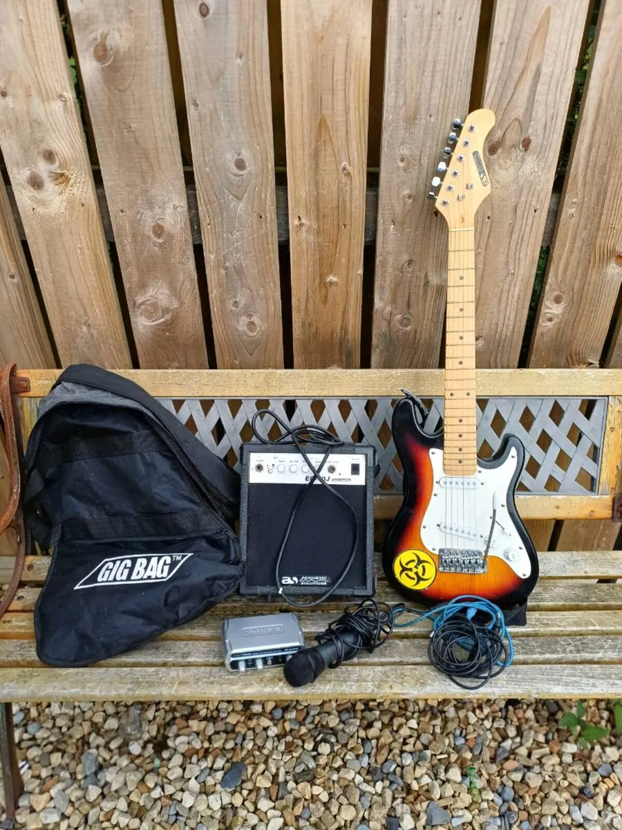 Acoustic Solutions Electric Guitar +Amplifier - Image 1