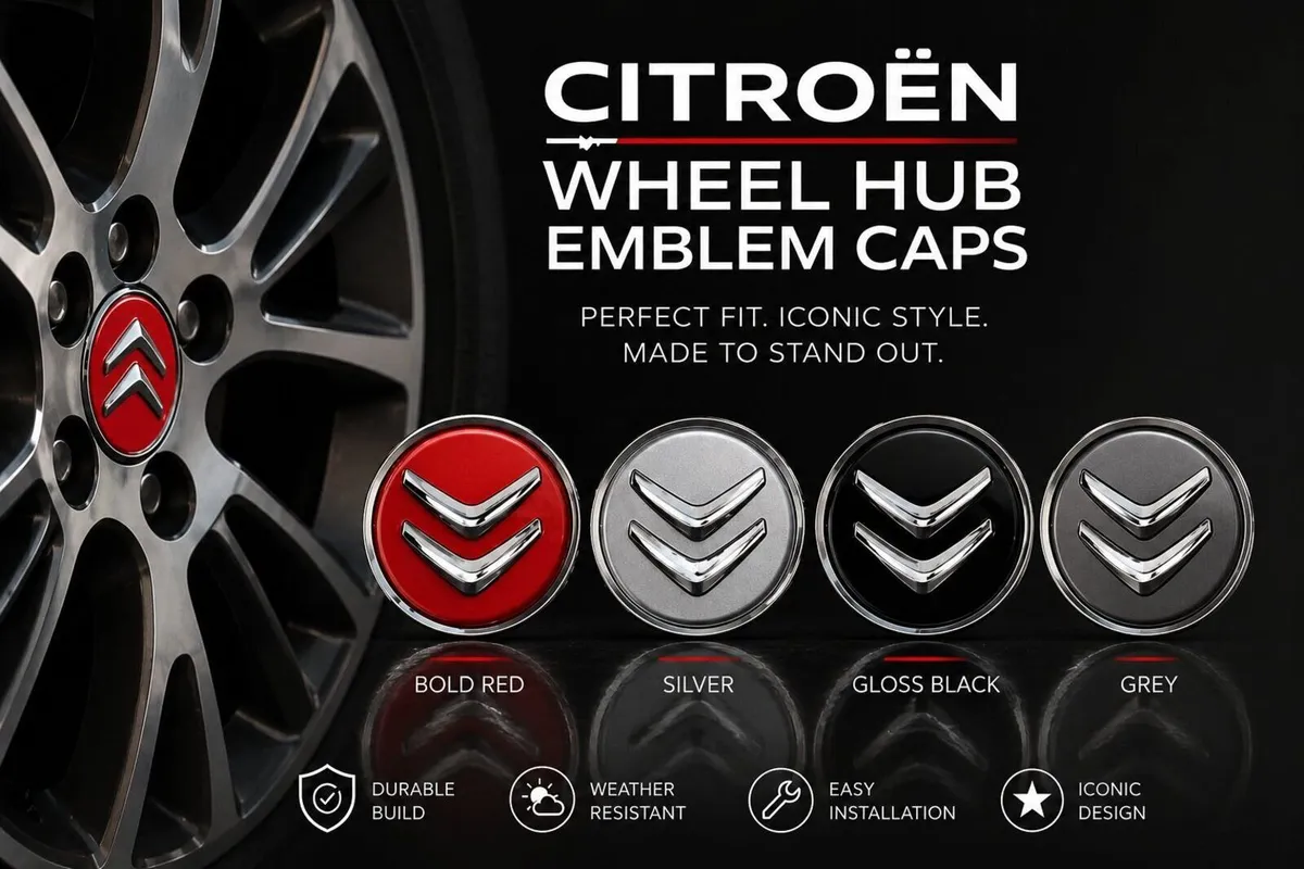 4 x Citroen Centre Caps - FREE POST - Image 1