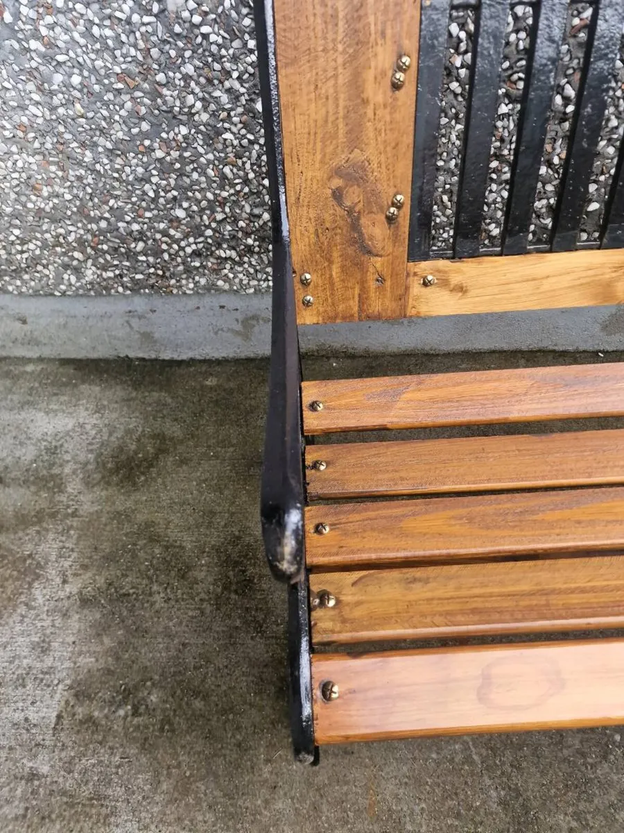 Cast iron garden bench - Image 2