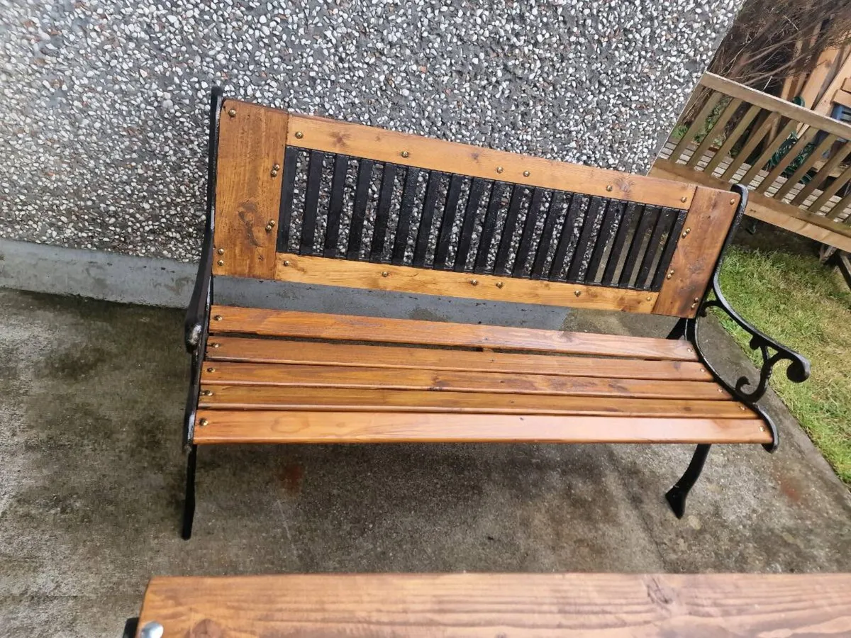 Cast iron garden bench - Image 3