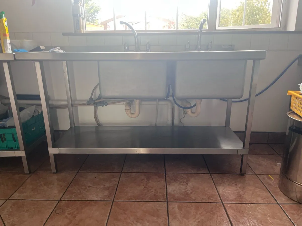 Stainless Steel Double Sink - Image 2