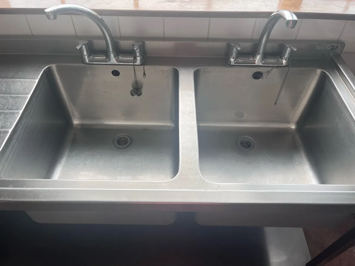 Stainless Steel Double Sink - Image 3