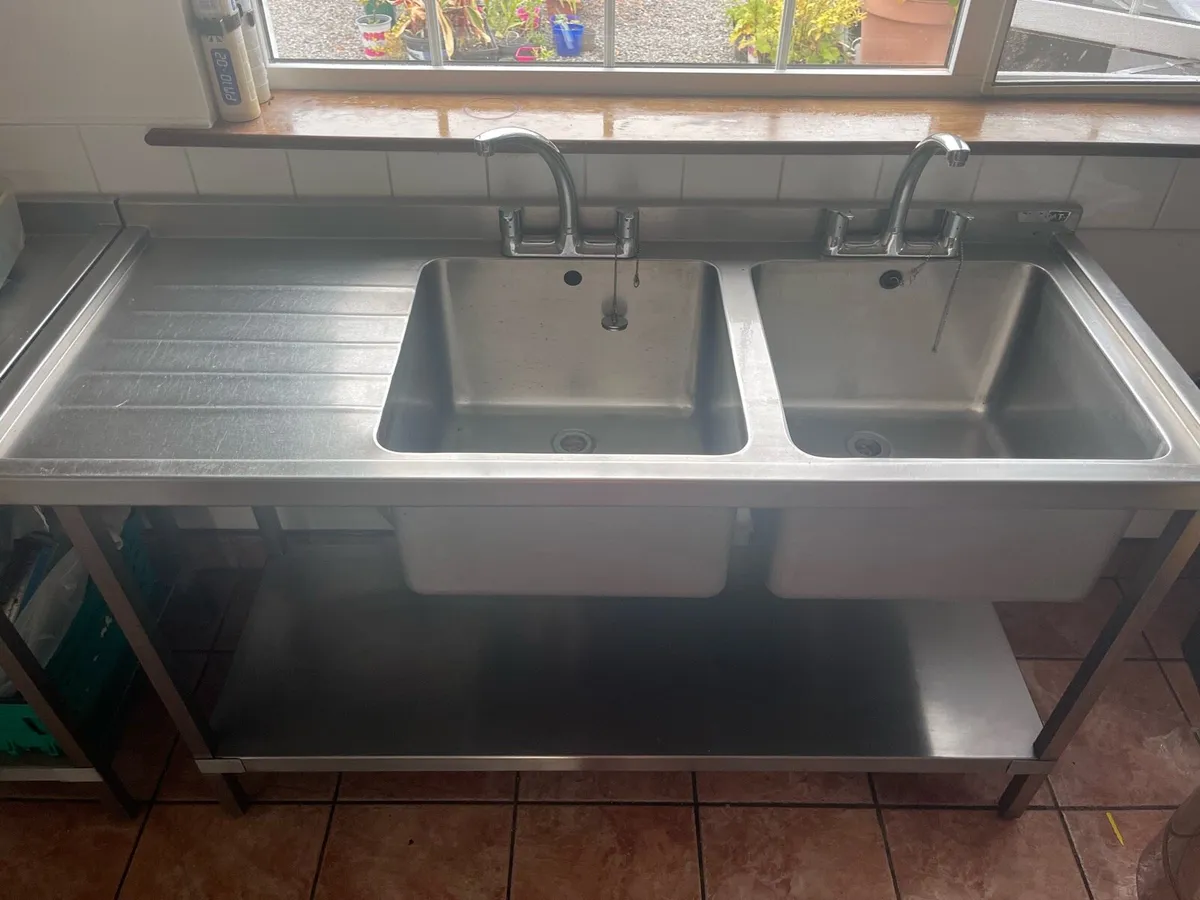 Stainless Steel Double Sink - Image 4