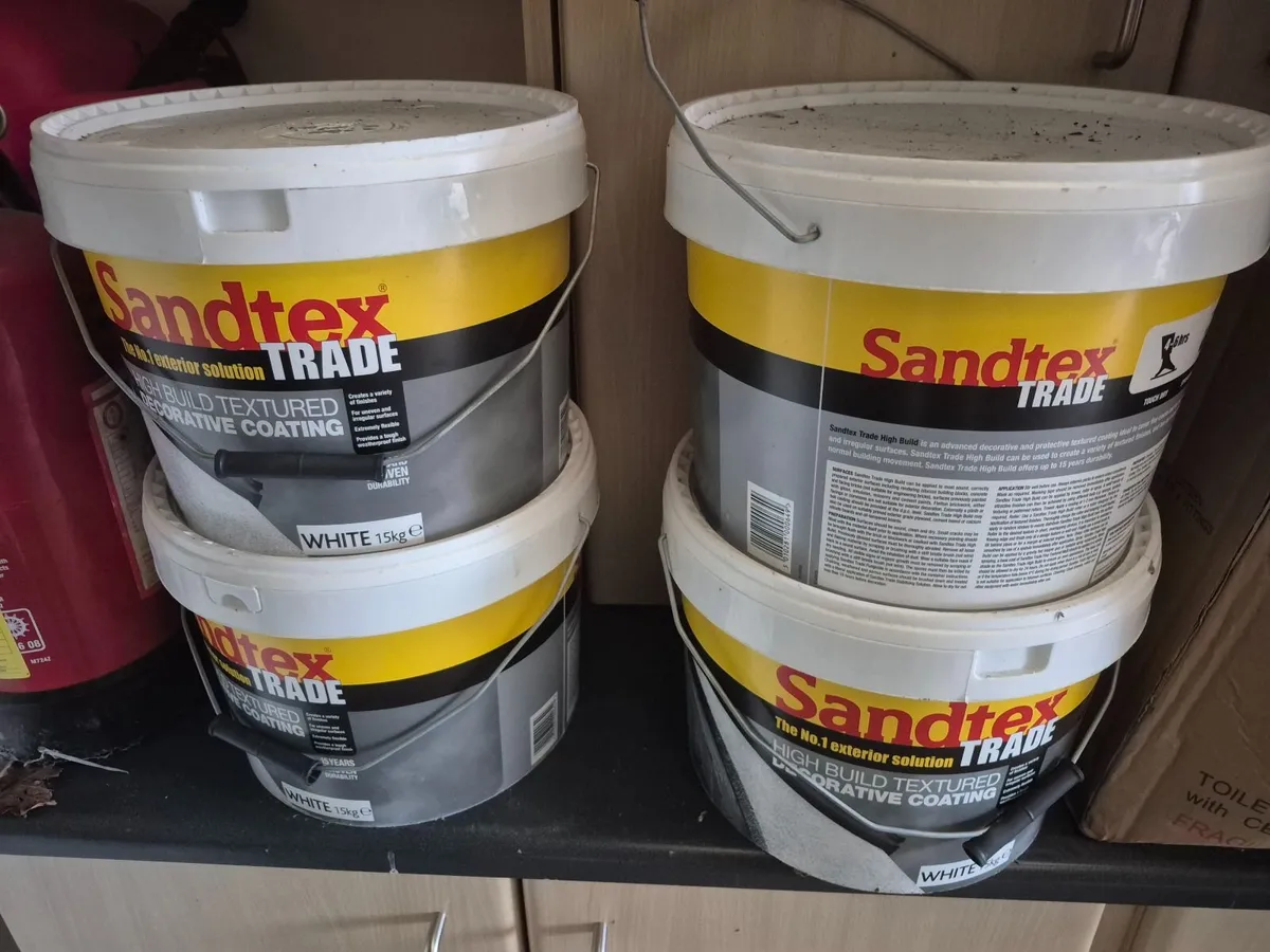 Sandtex high build texture - white 40L - Image 4