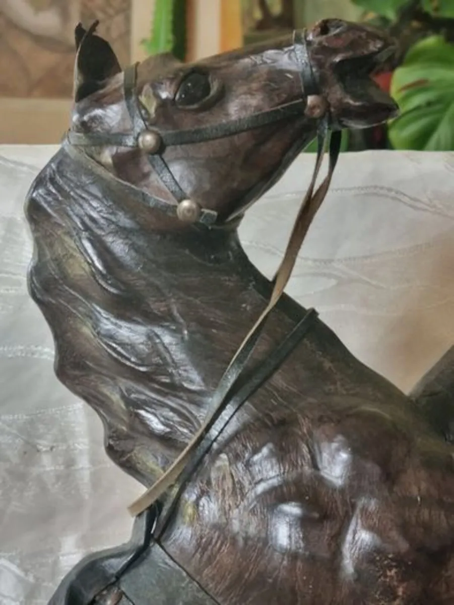 Vintage Leather Horse Liberty Of London - Image 2